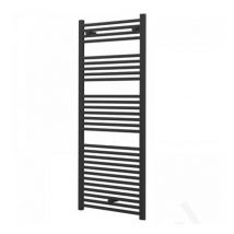 Essential - Anthracite Grey Straight 1100 x 500 Heated Towel Rail Warmer Radiator 22mm DRail