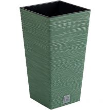 Prosperplast - Blumentopf Erde grün, mit Tank, Kollektion furu, 20 x 20 x 38 cm, Fassungsvermögen 5 l.