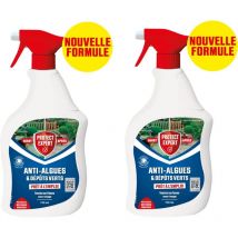 Anti Algues & Lichens - Anti-Dépôt Vert - 2x750ml - Prêt à l'emploi - Petites & Moyennes Surfaces DIMAXPAL1X2