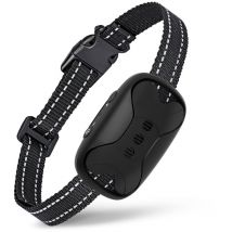 Anti-Bell-Hundehalsband – Anti-Bell-Trainingshalsband – Anti-Bell-Halsband mit Vibration ohne Schock – Anti-Bell-Halsband, Schwarz