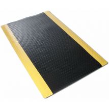 Anti-Ermüdungsmatte Dyna-Protect Diamond Schwarz-Gelb 120 x 500 cm