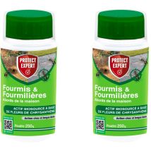 Anti Fourmis & Fourmilières - Abords De La Maison - Action Choc & Longue Durée - 2x250g