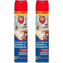 Protect Expert - Anti Insectes Volants & Rampants - Action Choc & Rapide - Intérieur & Extérieur - 2x750ml
