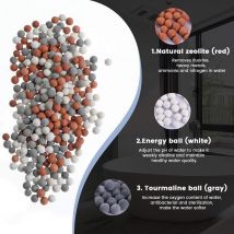 Anti-Kalk-Duschfilter-Nachfüllpackung – 6-Monats-Set, Duschbälle, Negativ-Ionen-Kugelfilter