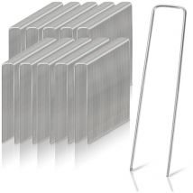 Einfeben - Anti-Rost Heringe 1000er Pack, Erdanker Bodenanker 150x25mm, Ø2.8mm, aus Verzinktem Stahl, Zelthering Zeltnagel Erdnagel