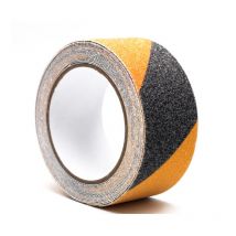 Linghhang - Anti-Rutsch-Klebeband aus pvc, 5 m x 5 cm, schwarz und gelb, für Treppen, Stufen, Böden, Sicherheitsdekoration