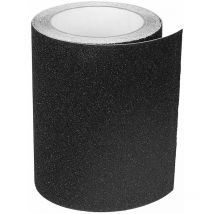 SNQ - Anti-Rutsch-Klebeband für Treppen, Reibung, Schleifmittel für Sicherheit, Trittleiter, Innen, Außen, Hohe Traktion, 15 cm x 5 m, Schwarz
