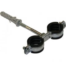 Mc Goodwork - 25-30mm tuyaux (3/4') Anti vibration métallique double clips Colliers caoutchouc