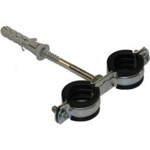Mc Goodwork - 32-37mm Tuyaux (1') Anti Vibration Métallique Double Clips Colliers Caoutchouc