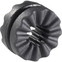 VG-2 Anti-Vibrationstülle Klemm-Ø (max.) 4.8 mm Plattenstärke (max.) 1.6 mm Schwarz 1 St. - Richco