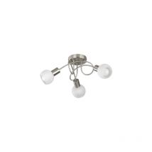 Plafoniera Soffitto Led Interno Girandola 3 Spots Luci Acciaio Antibes gd Trio