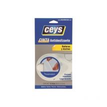 Ceys - Antideslizante Tira Bañera Ducha Transparente 8T.25X2,5Cm.507615