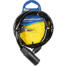 Antifurto a cavo per bici 0,6x60cm con serratura in lega di zinco