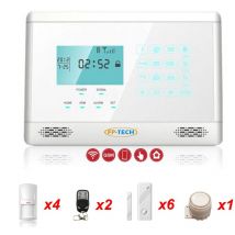 Antifurto allarme touch screen casa kit combinatore gsm wireless senza fili app - l