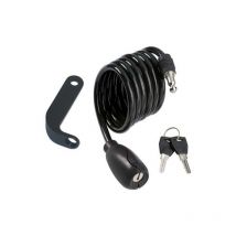 Antifurto fune a spirale bici-moto 2010 Ilsa acciaio mm 6 cm 100 + supporto (4 pezzi) Ilsa