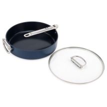 Antihaft-Bratpfanne 28 cm – Klappgriff aus Edelstahl – Backofenfest bis 232°C – Induktionsgeeignet – Joseph Joseph Space
