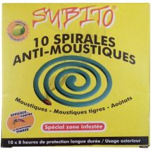 Subito - Antimosquitos en espirales 10 piezas