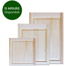 Onlywood - Antina barocca bugnata Legno Pino Naturale Massello 494 x 720