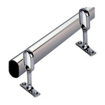 Tubo Guardaroba Ovale Klose Besser 30 x 15 mm + 2 supporti 1Mètre50 - 2