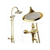Antique chic and retro golden shower & bath column