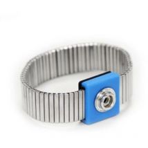 Antistat 066-0010 Cinturino da polso esd acciaio inox, Blu