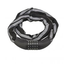 Antivol à combinaison Biker, 5 chiffres, chaîne acier, moto, 0.9m, noir