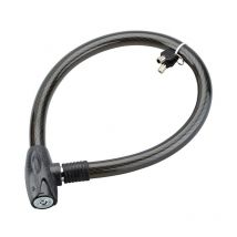 Thirard - Antivol à clé Scorp, câble acier, vélo, 25mmx0.85m, 2 clés, noir
