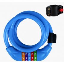 Antivol de vélo pour enfant avec combinaison de code Multicolore 120 cm