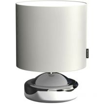 Elegante Designer-Tischleuchte Chrom/Schirm weiß Antonio Miro Höhe 27cm