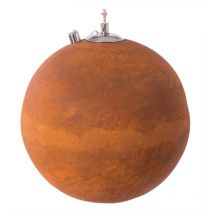 Lámpara Exterior Siena de Aceite con Forma de Bola Moderna marrón óxido de Ø 30x35 cm