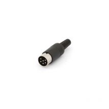 Spina din maschio 6P nera