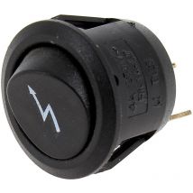 Anzündschalter mit 2 Kabelschuhen schwarz für Kochfeld Valberg