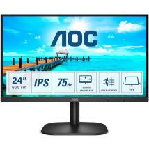 AOC - cran pc 24B2XH - 23,8 fhd - Dalle ips - 75Hz - 4ms - hdmi/vga - LowBlue/Flicker-Free - vesa 100x100 - Noir