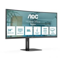 AOC - cran led V5 CU34V5C/BK 86,4 cm (34') 3440 x 1440 pixels Wide Quad hd Noir