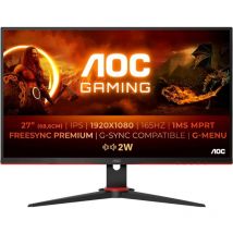 68.6cm/27 (1920x1080) AOC G2 27G2SPAE/BK fhd 165Hz ips 1ms 2xHDMI vga dp ls black/red