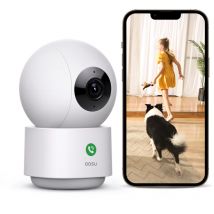 Aosu - 2K Überwachungskamera Innen, 5G/2.4GHz wlan Kamera Indoor mit Nachtsicht, 360° Heimüberwachungskamera für Ältere Kids mit