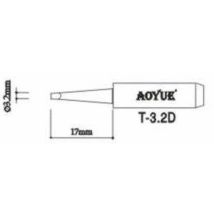 T3,2D Repuesto punta soldador - Aoyue