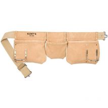 Kunys - KUNAP1300 Carpenters Apron 5 Pocket Suede Leather Tool Pouch AP-1300