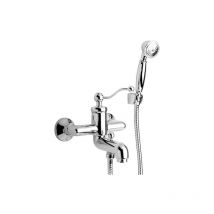 Außenbademischer mit festem Duschset aus verchromtem Messing – Paini Toscana