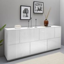 Aparador 200cm mueble salón aparador cocina diseño blanco Lopar