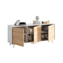 Aparador 3 Puertas Cm. 154x41x75 Blanco