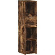 Vidaxl - Aparador alto madera de ingeniería roble ahumado 30x42,5x124 cm