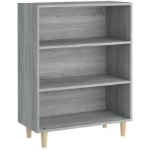 Aparador buffet cómoda armario unidad de almacenamiento organizador cocina salón salonsonoma 69,5 x 32,5 x 90 cm madera contrachapada gris 020036427