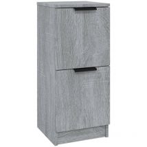 Helloshop26 - Aparador cómoda cómoda armario mueble organizador cocina salón salón Sonoma 30 x 30 x 70 cm madera contrachapada gris 020036287