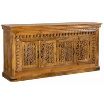 Wanderlust Deco - Aparador de madera marrón 180x45x90