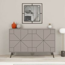 Aparador Dune 2 puertas gris tórtola 123 cm