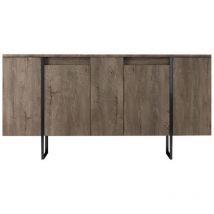 Cotecosy - Aparador 4 puertas con estantes detrás de las puertas L160 cm - luxe