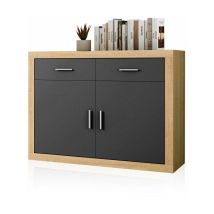 Homesouth - Aparador Nuka Cambria - Grafito 120cm (ancho) x 90,2cm (alto)