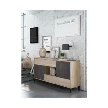 Aparador 151 cm roble canadiense y óxido con 2 puertas y 2 cajones - Oristano