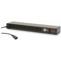 APC - AP7920B - Avec mesure en ligne - Commutable - 0U/1U - horizontale/verticale - Noir - 8 sortie(s) ca - Coupleur C13
